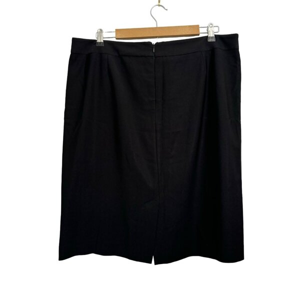 Black Talbots Womens Skirt Straight Size 16 Cotton Polyester Blend - Picture 11 of 11